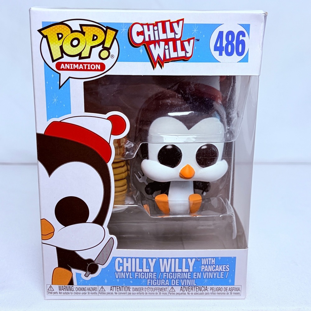Funko Pop Animation Chilly Willy with Pancakes 486 Vinyl Figure Black White Red
